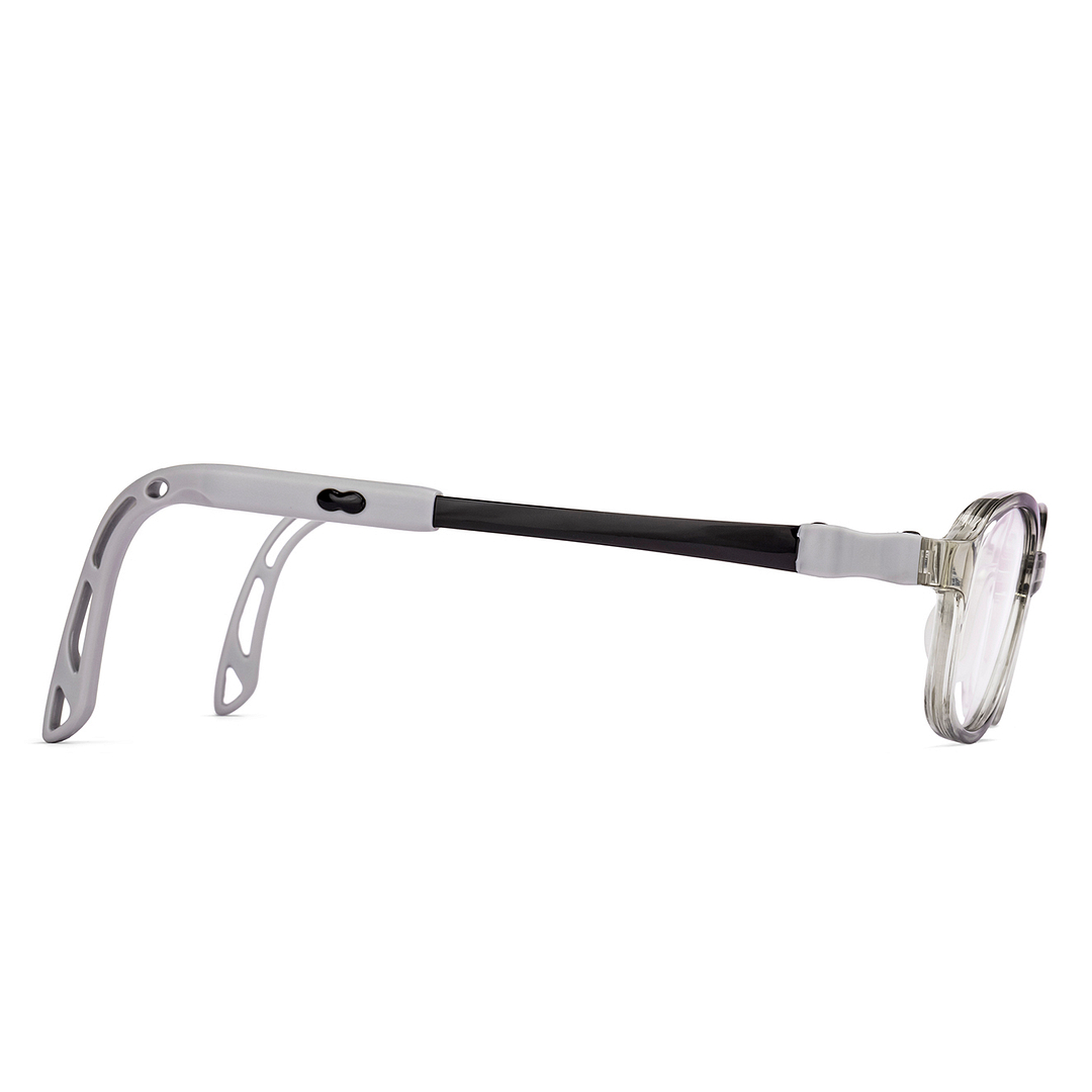 Hooper Gray Transparent Full Rim Rectangle left side