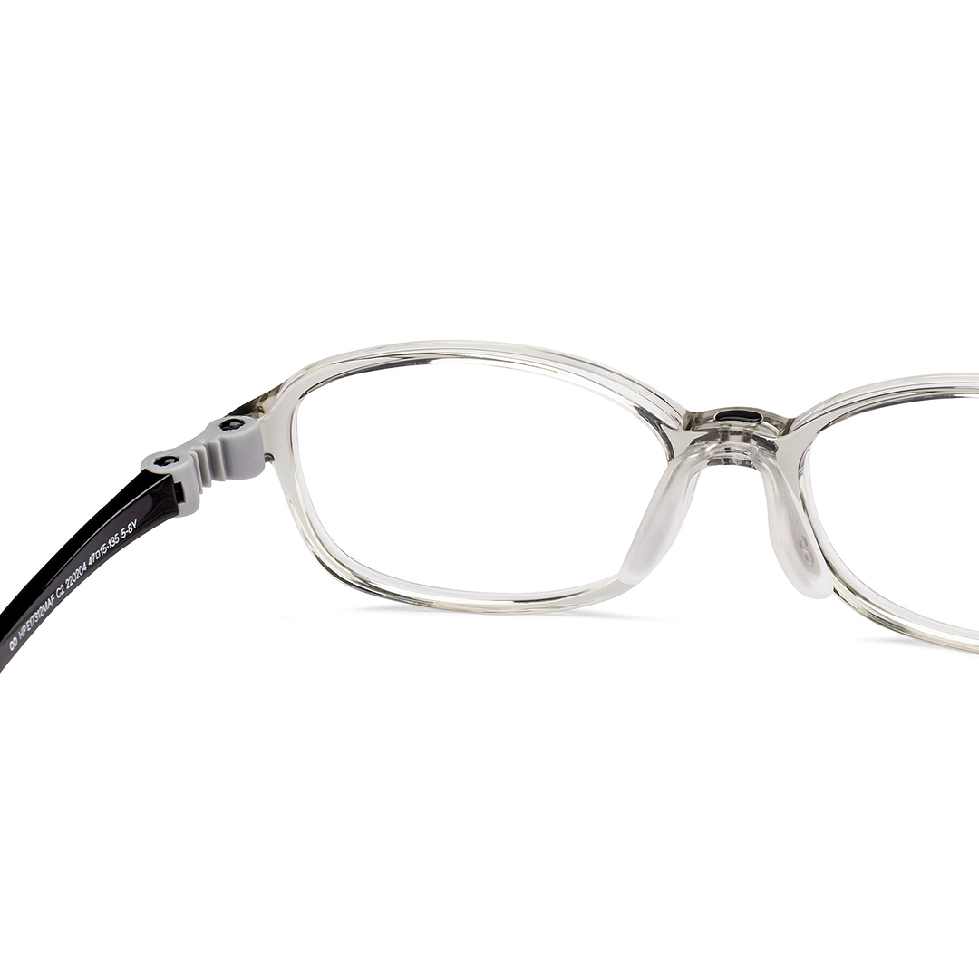 Hooper Gray Transparent Full Rim Rectangle right side