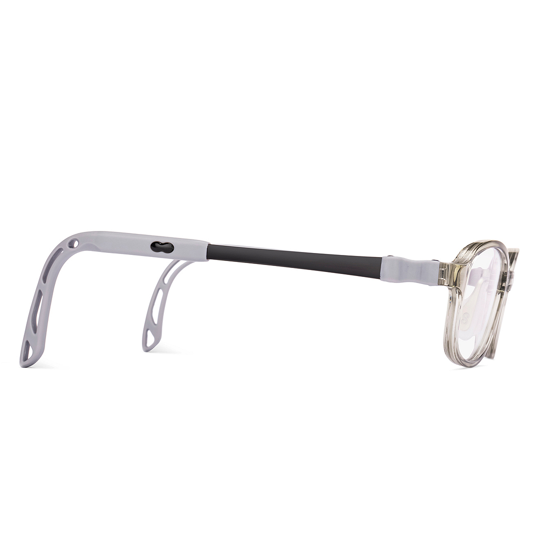 Hooper Gray Transparent Full Rim Rectangle left side