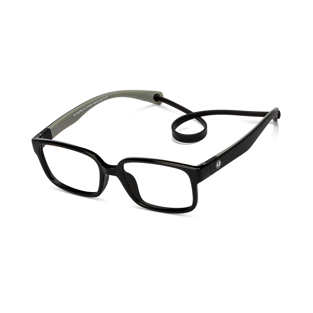 Hooper Online Black Full Rim Rectangle left side