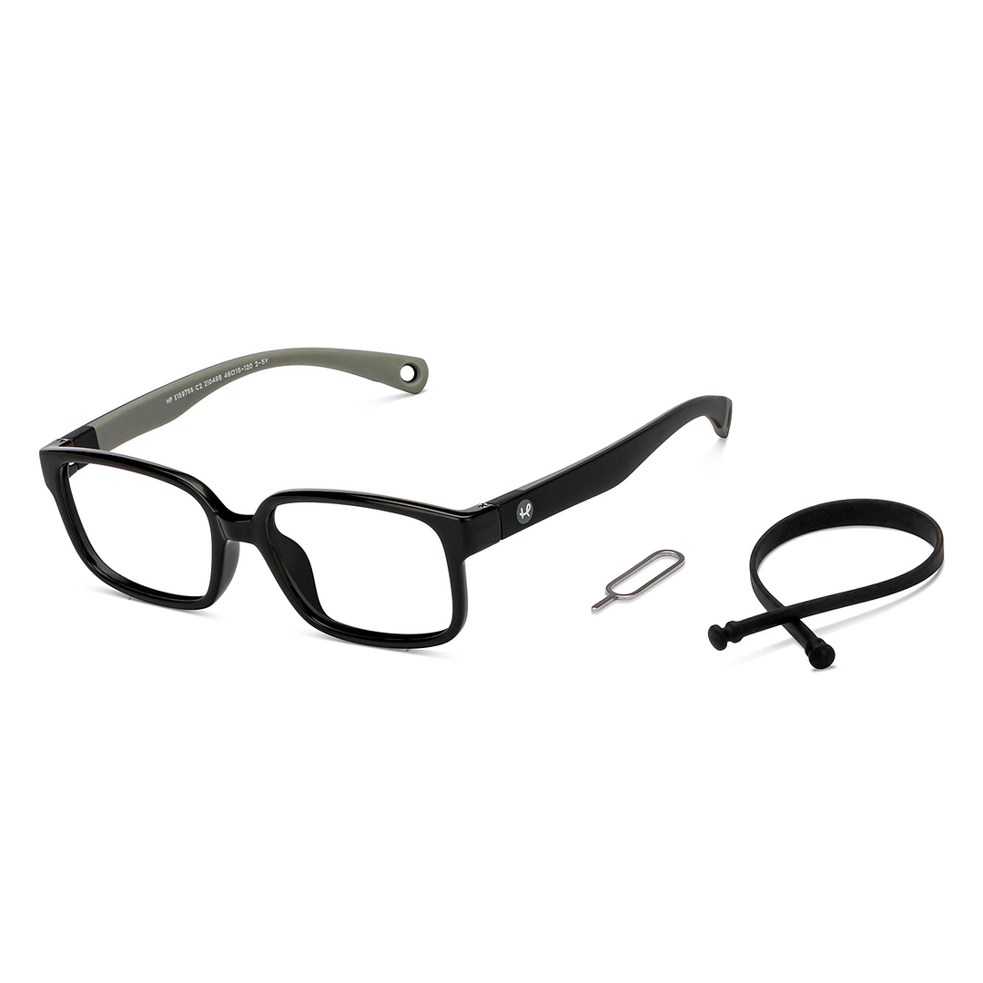 Hooper Online Black Full Rim Rectangle right side