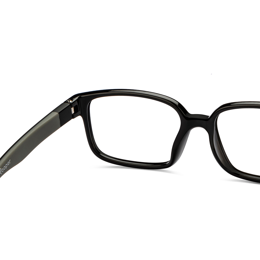 Hooper Online Black Full Rim Rectangle right side