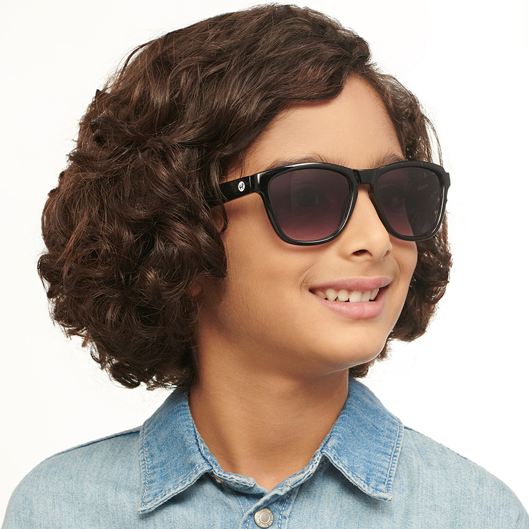 Hooper Black Full Rim Square left side