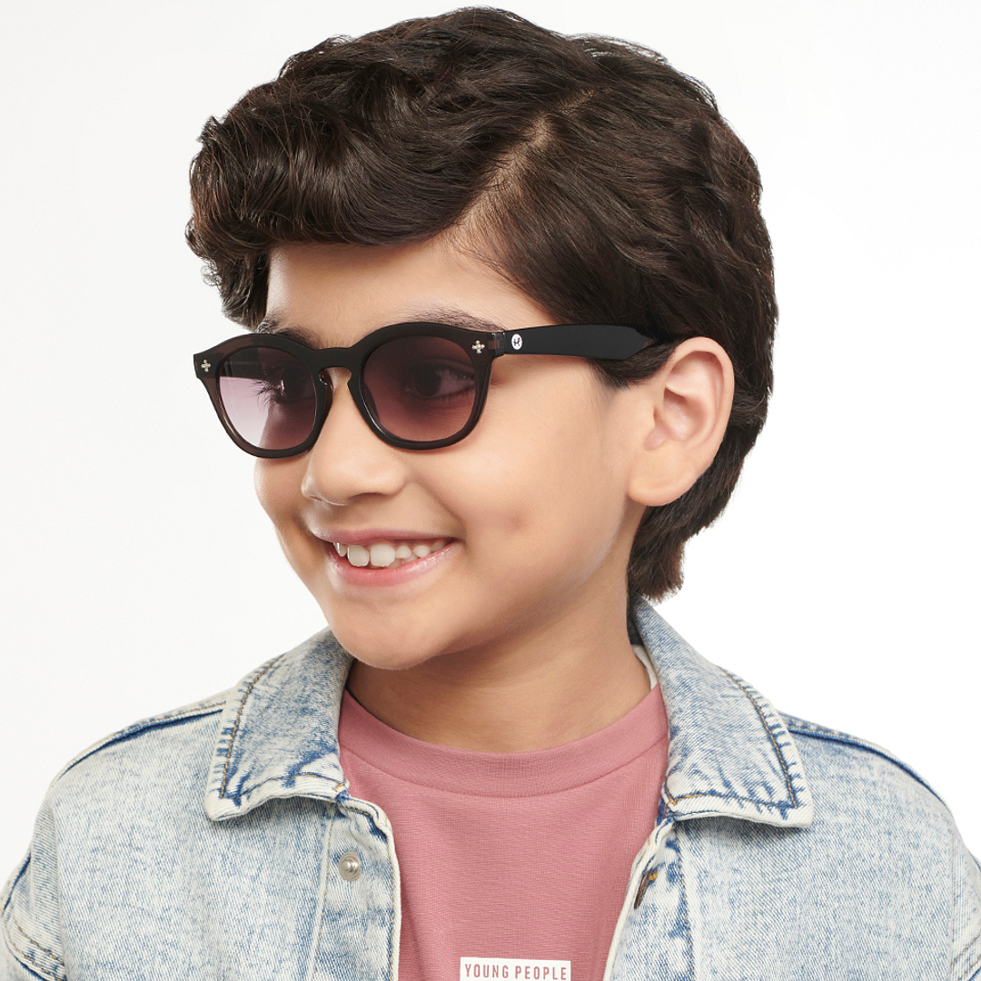 Hooper Black Full Rim Round right side