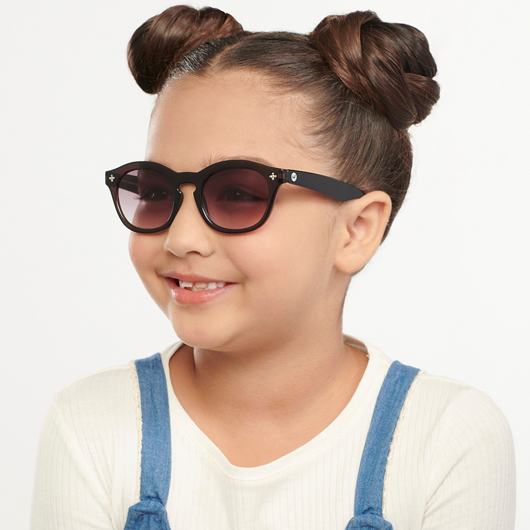 Hooper Black Full Rim Round left side