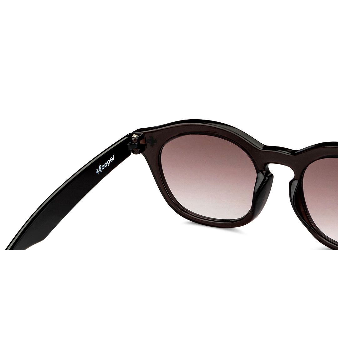 Hooper Black Full Rim Round right side