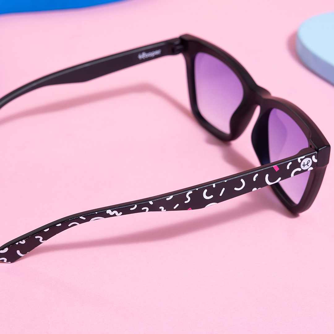 Hooper Black Full Rim Square right side