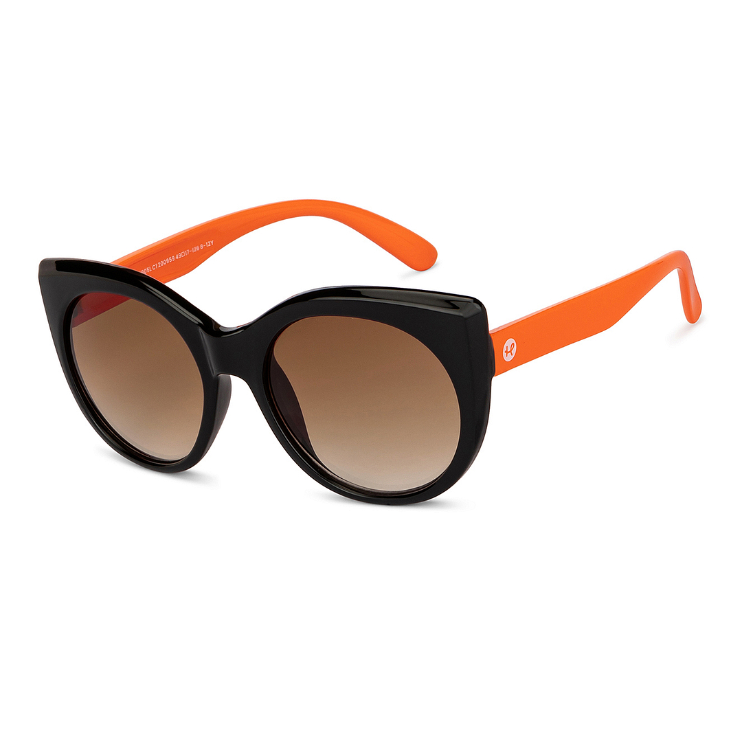 Hooper Black Full Rim Cat Eye left side