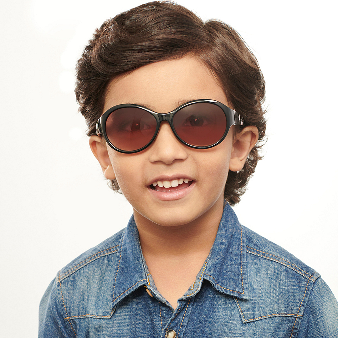 Hooper Black Full Rim Round left side