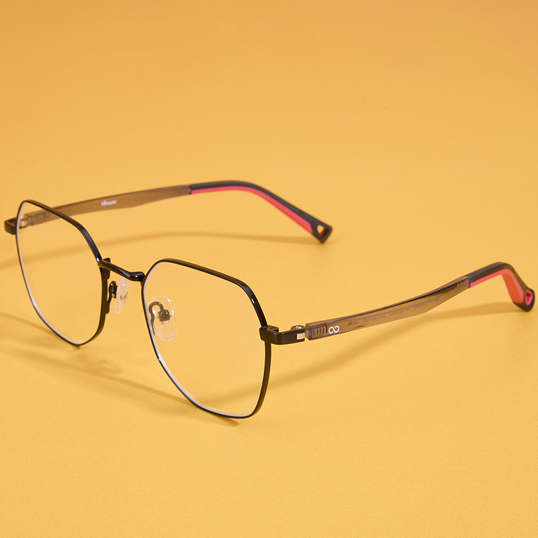 Hooper Online Black Full Rim Geometric left side