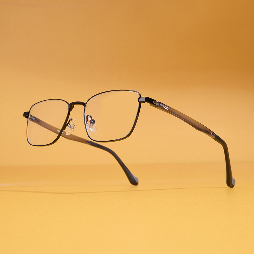 Hooper Online Black Full Rim Rectangle left side