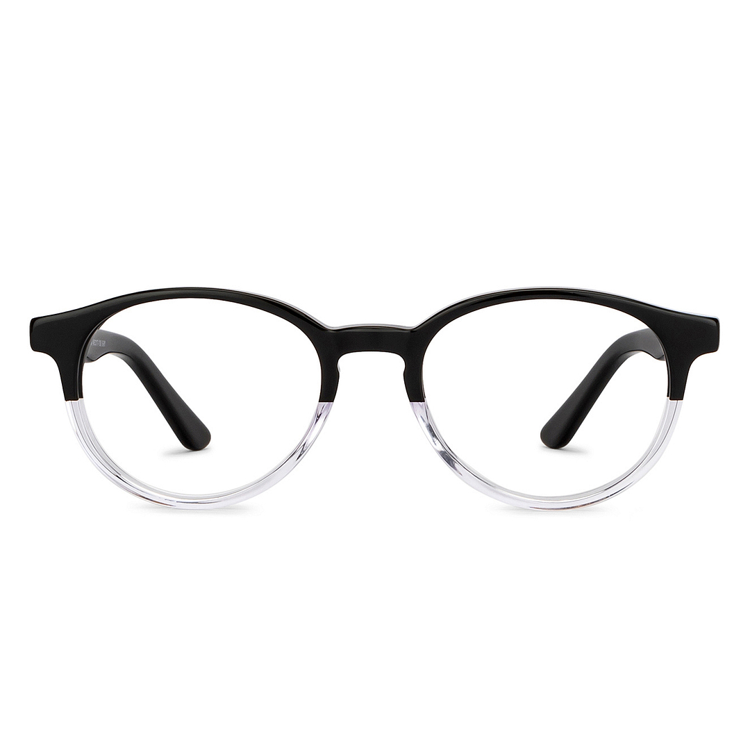 Hooper Online Black Transparent Full Rim Round right side