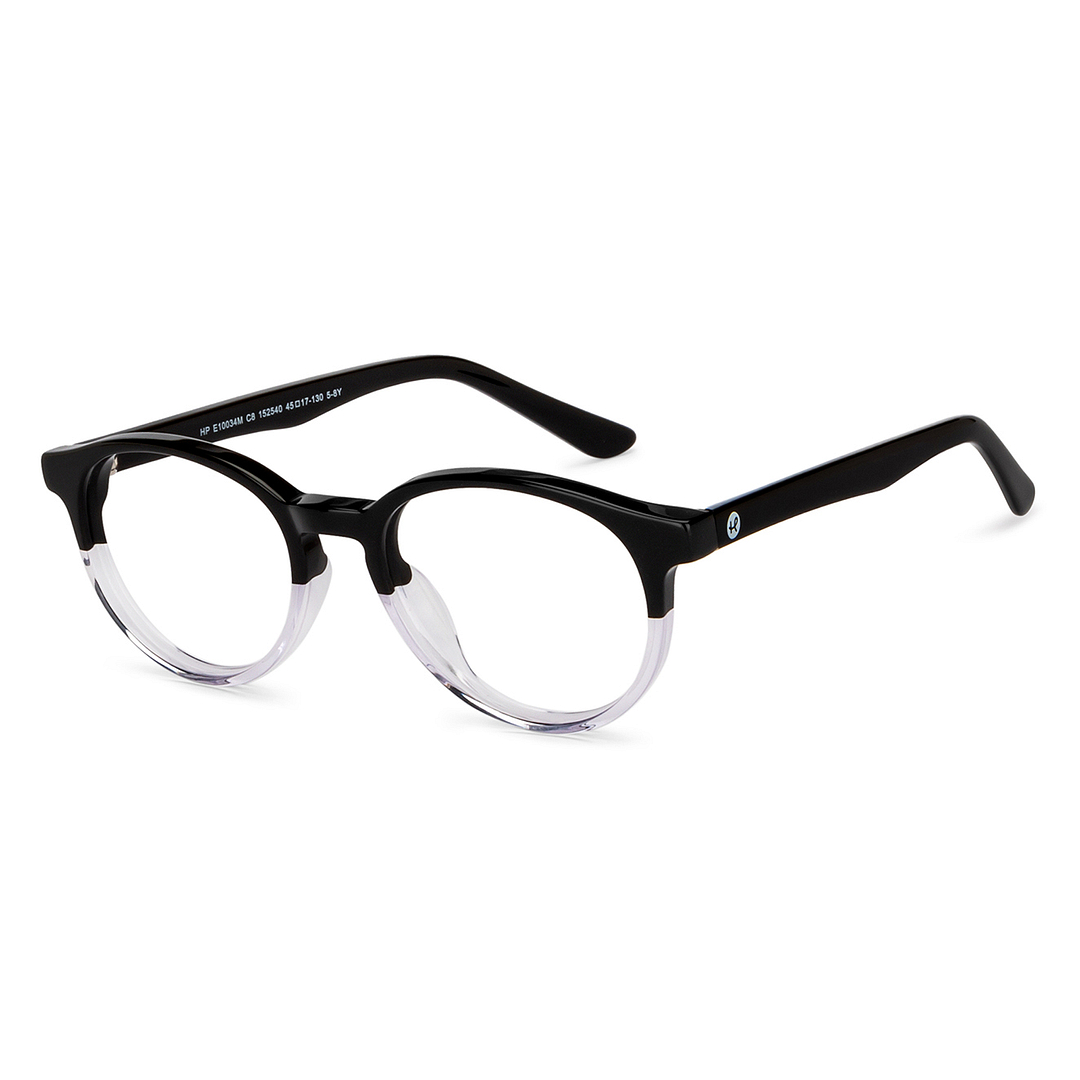 Hooper Online Black Transparent Full Rim Round right side