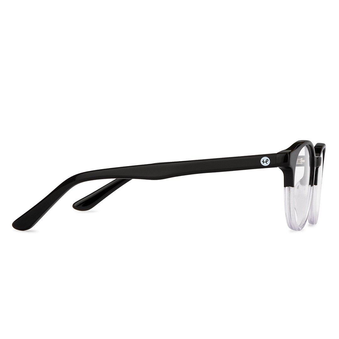 Hooper Online Black Transparent Full Rim Round left side