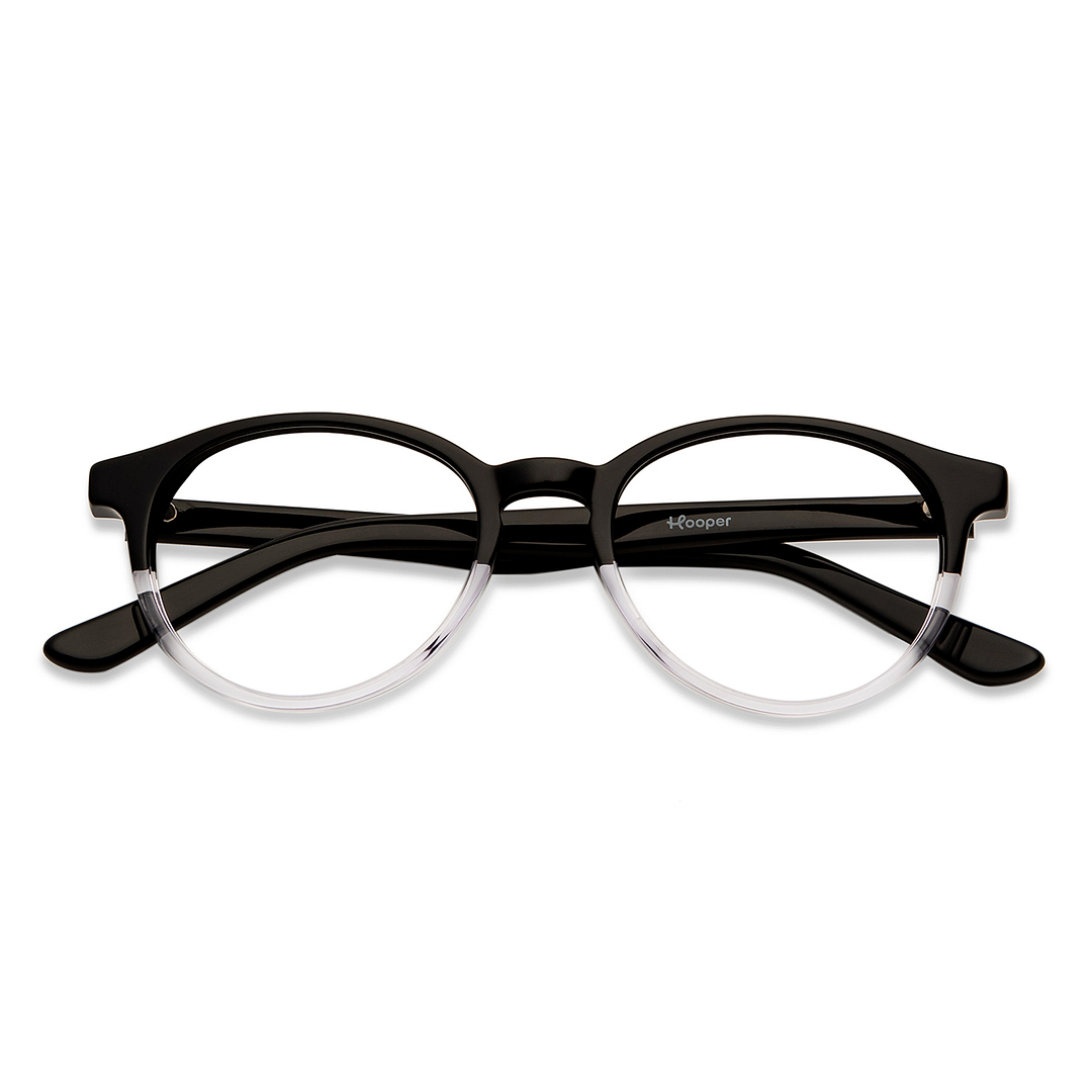 Hooper Online Black Transparent Full Rim Round left side