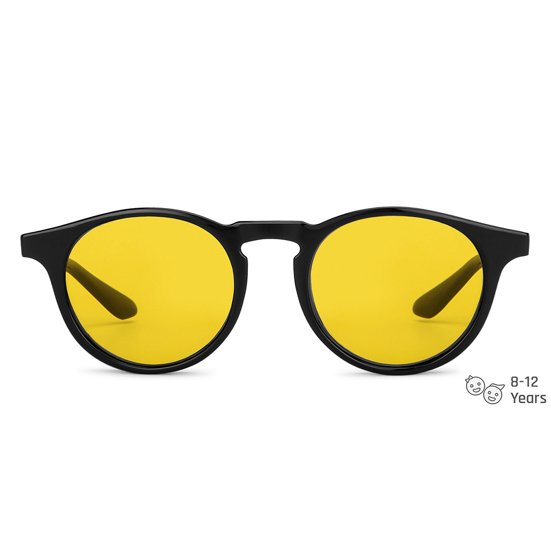 Hooper Black Full Rim Round left side