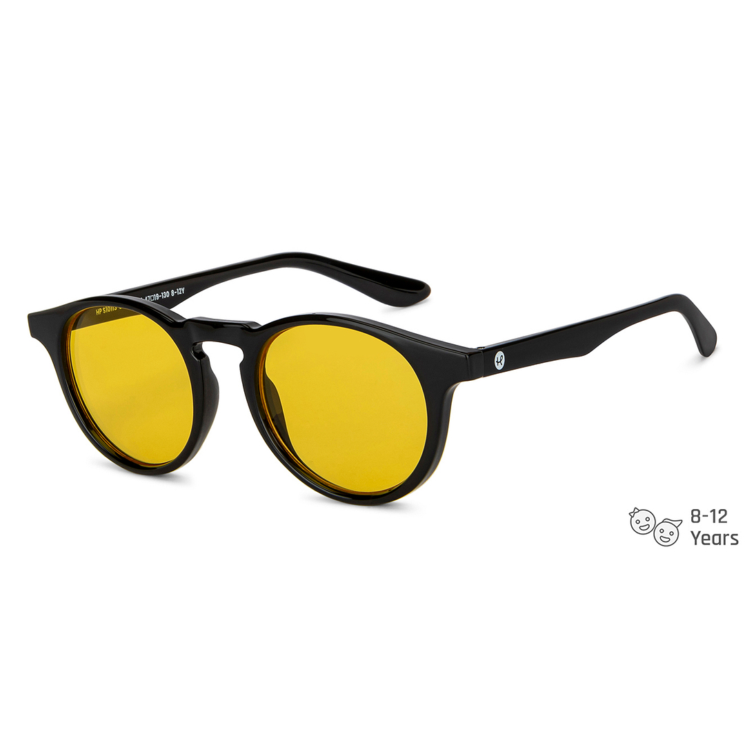 Hooper Black Full Rim Round left side