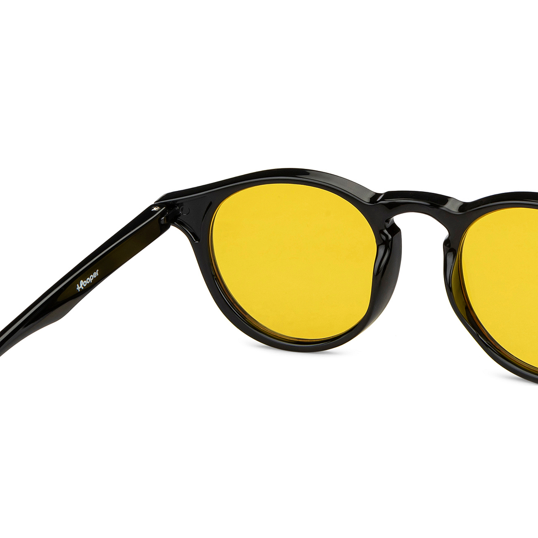 Hooper Black Full Rim Round right side