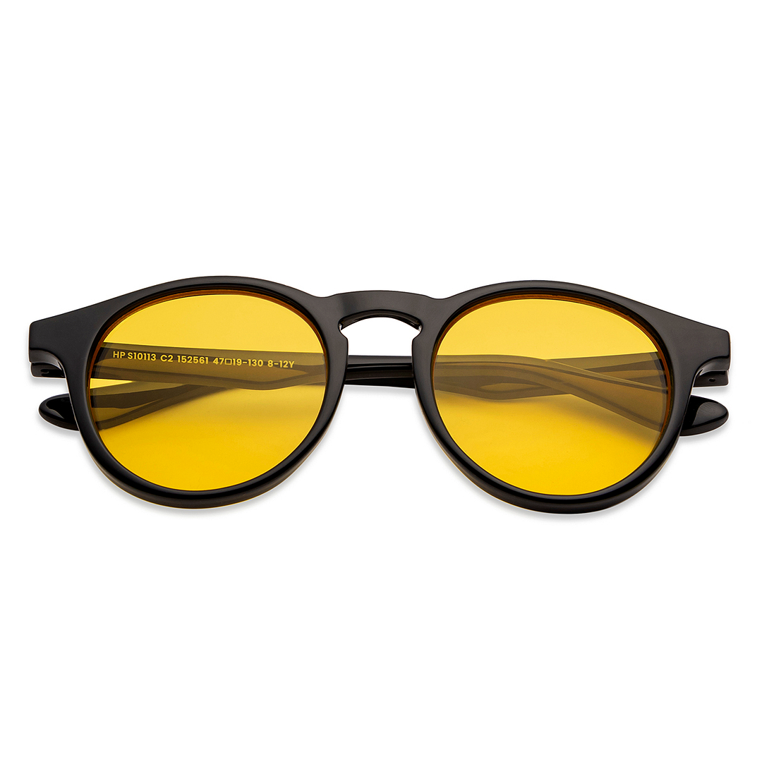 Hooper Black Full Rim Round left side