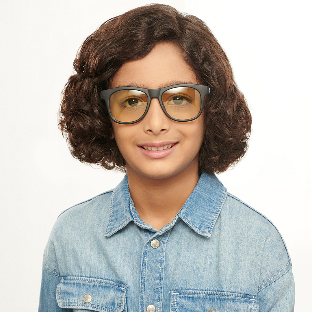 Hooper Black Full Rim Square left side