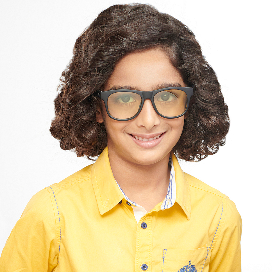 Hooper Black Full Rim Square left side