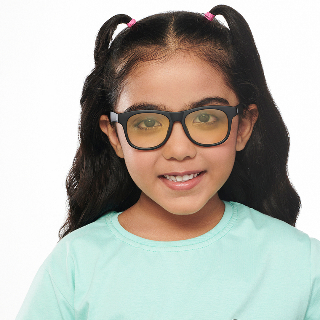 Hooper Black Full Rim Square left side