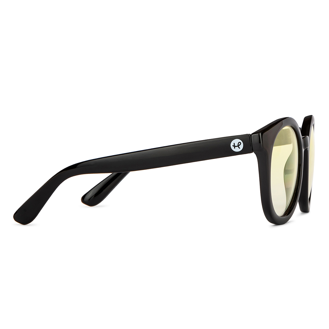 Hooper Black Full Rim Round left side