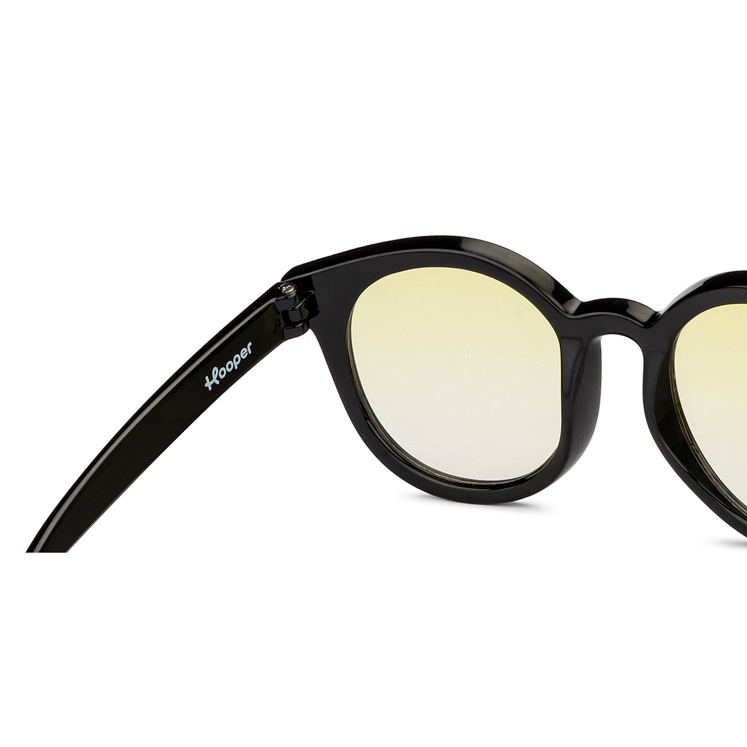 Hooper Black Full Rim Round right side