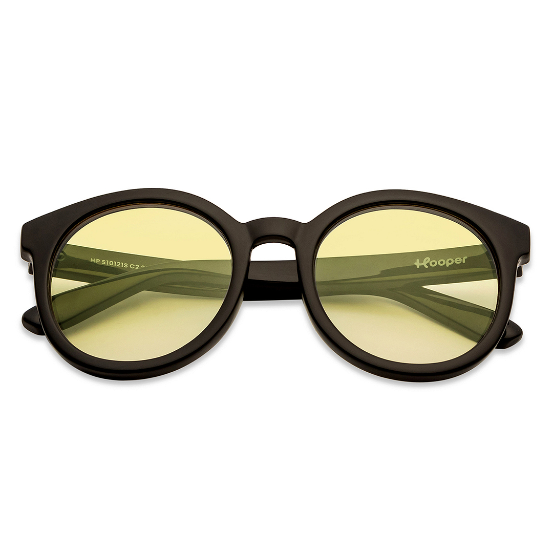 Hooper Black Full Rim Round left side