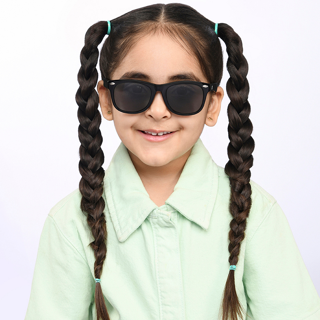 Hooper Black Full Rim Square left side