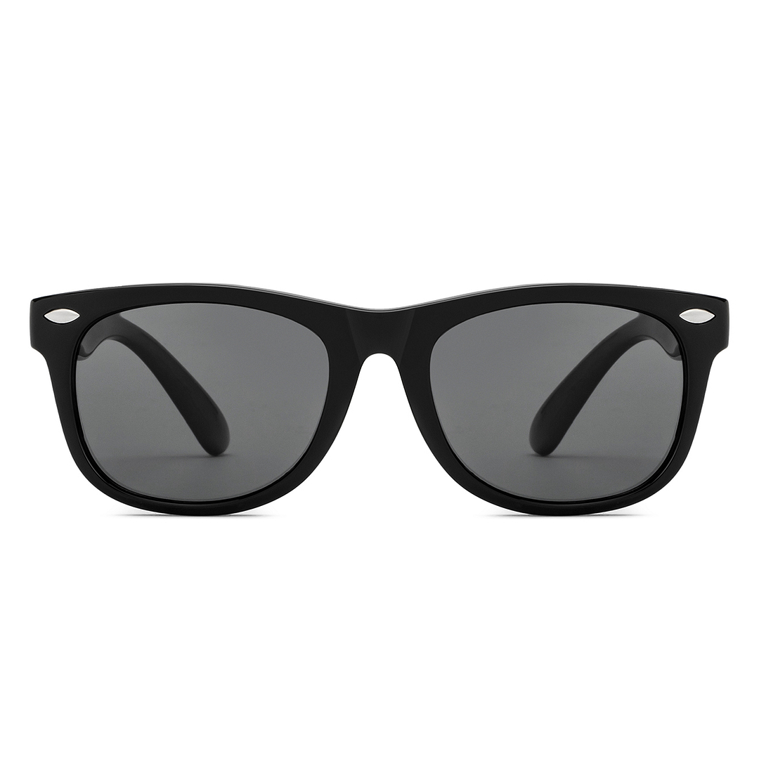 Hooper Black Full Rim Square left side