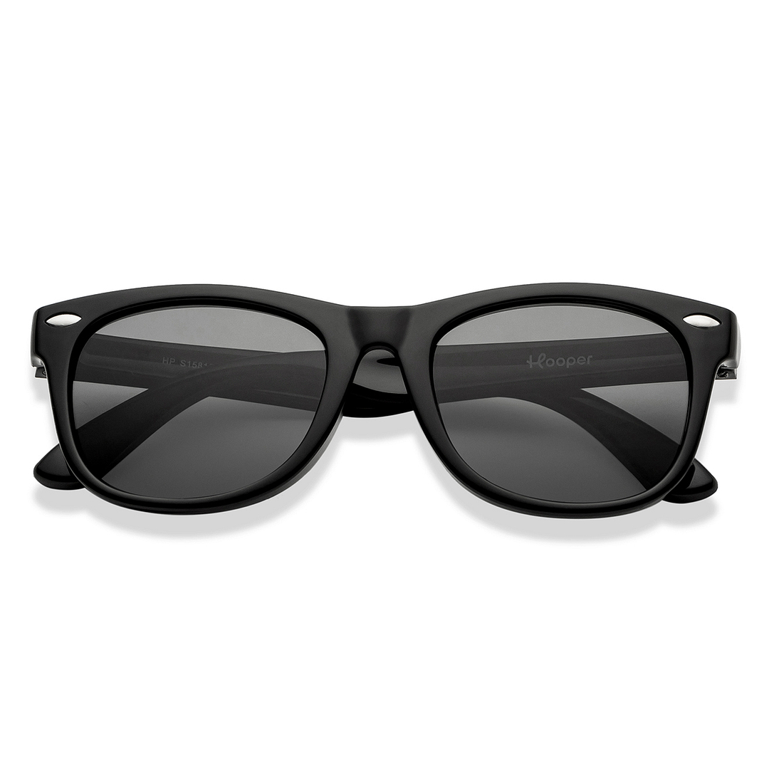 Hooper Black Full Rim Square left side