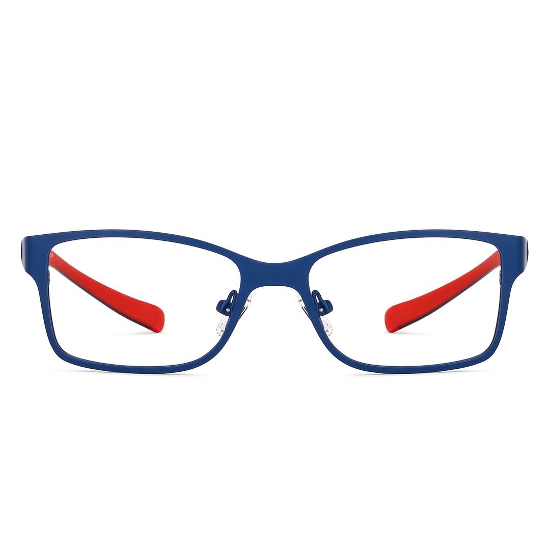 Hooper Screen Glasses Blue Block Phone  Computer Glasses: Blue Full Rim Rectangle Kids 5-8 yrs Hooper HP D10008M-C1 left side
