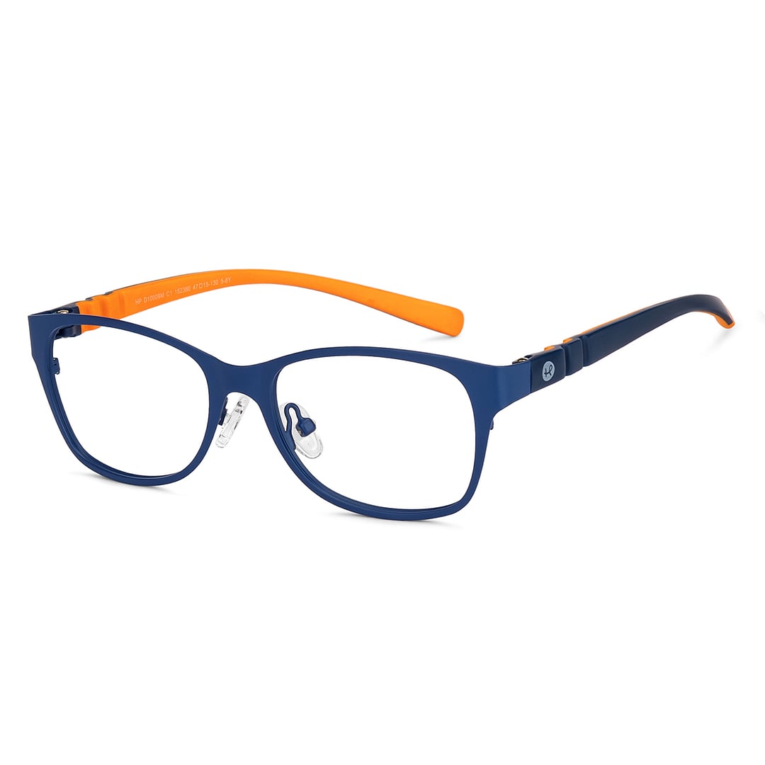 Hooper Screen Glasses Blue Block Phone  Computer Glasses: Blue Full Rim Rectangle Kids 5-8 yrs Hooper HP D10009M-C1 right side
