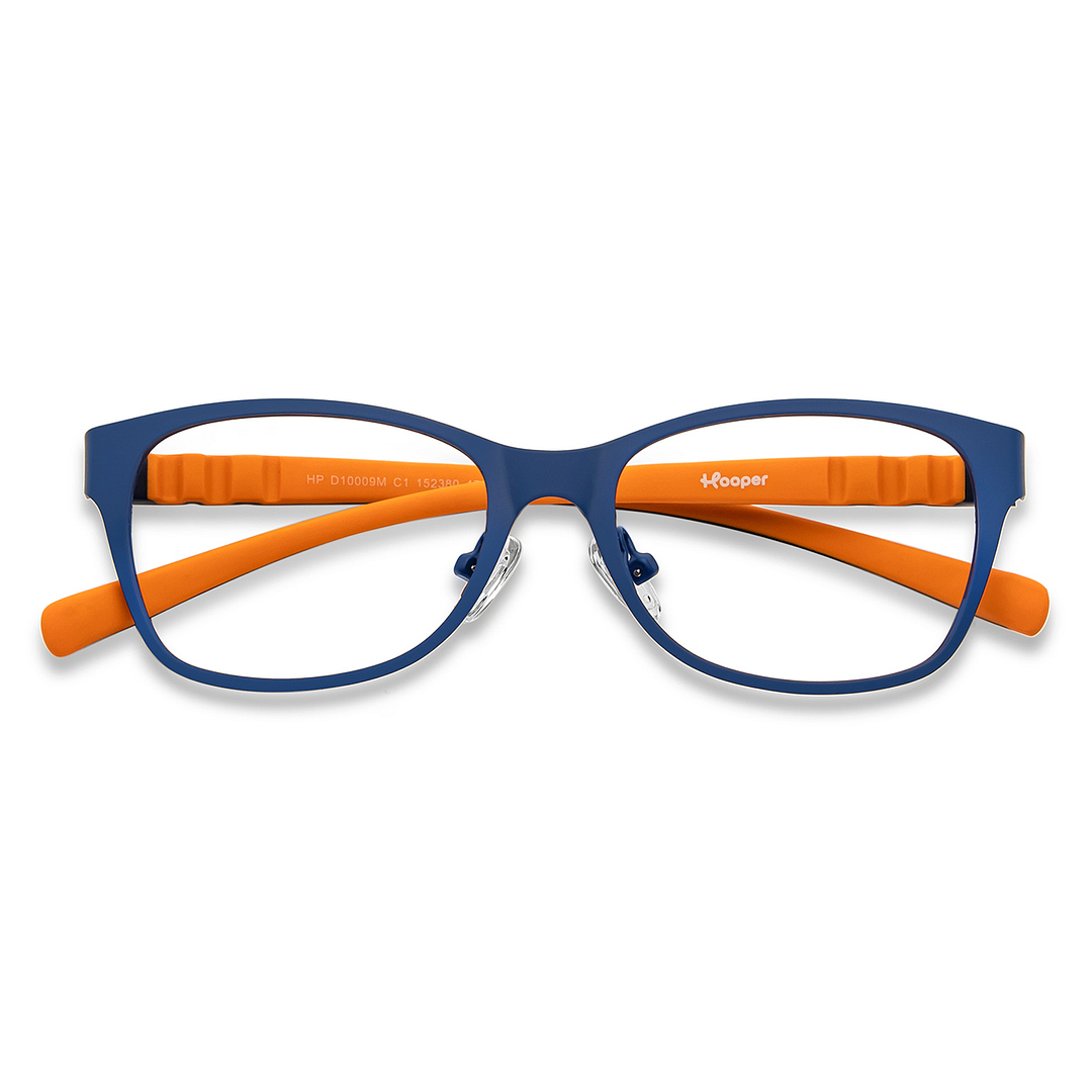 Hooper Screen Glasses Blue Block Phone  Computer Glasses: Blue Full Rim Rectangle Kids 5-8 yrs Hooper HP D10009M-C1 left side