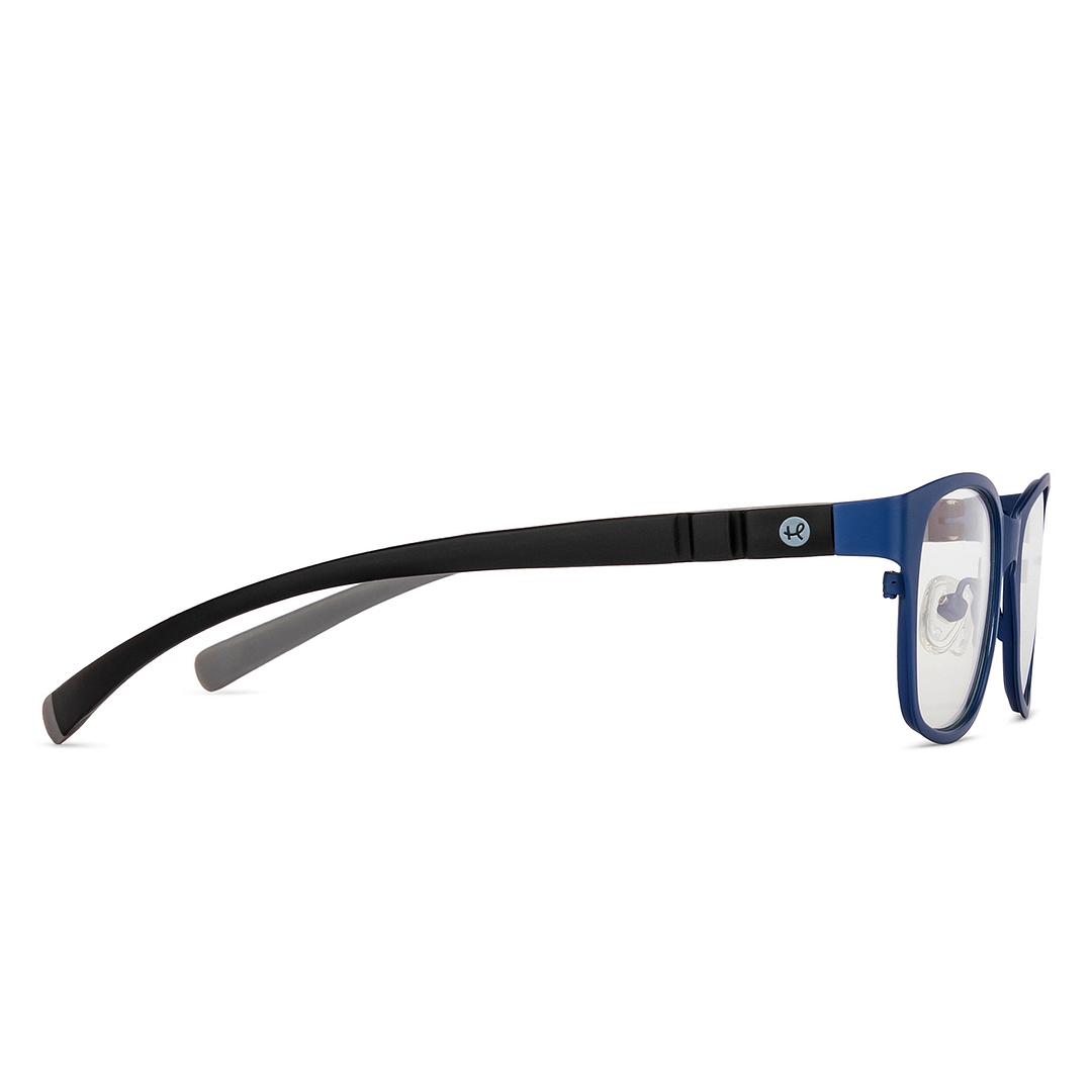Hooper Screen Glasses Blue Block Phone  Computer Glasses: Blue Full Rim Rectangle Kids 5-8 yrs Hooper HP D10009M-C2 left side
