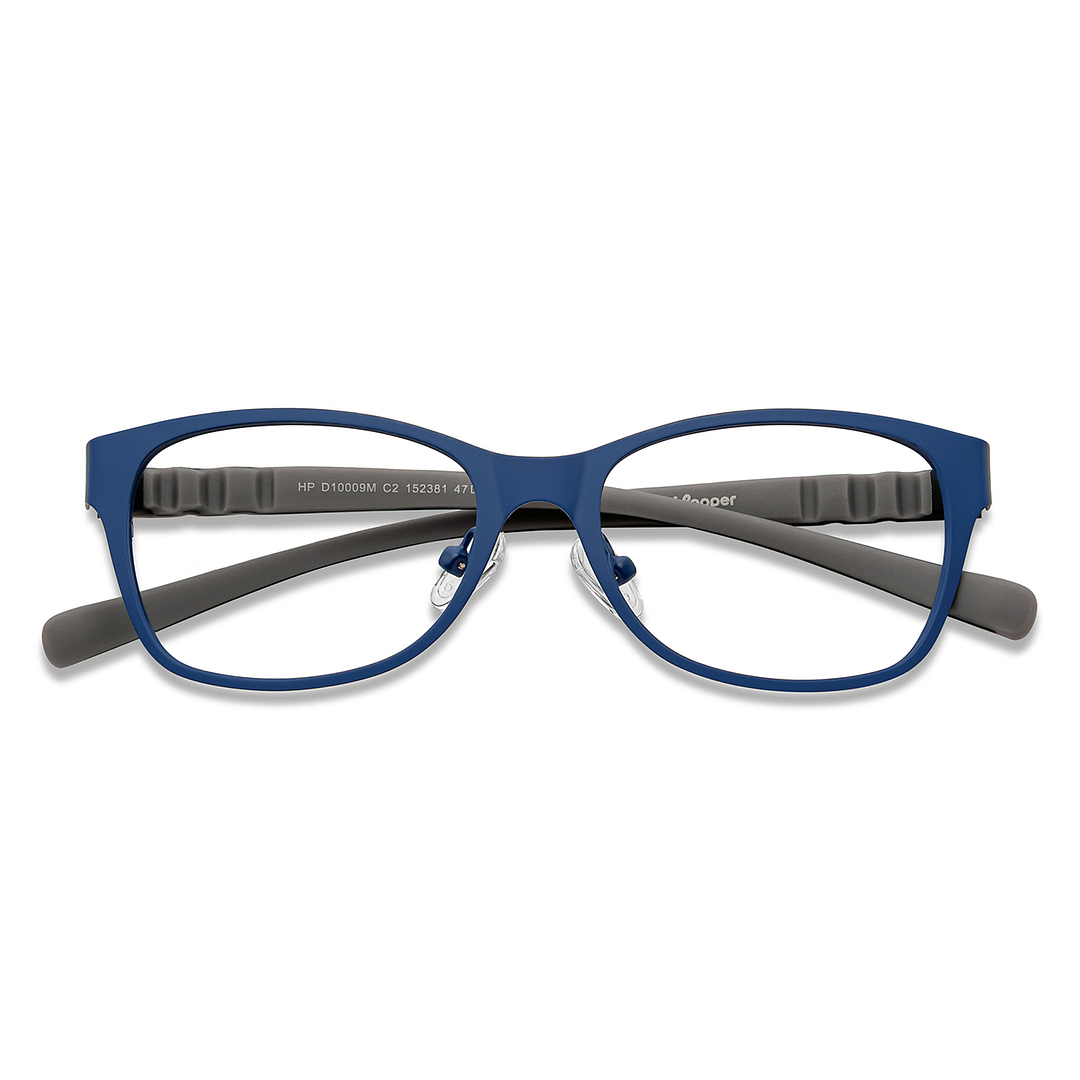 Hooper Screen Glasses Blue Block Phone  Computer Glasses: Blue Full Rim Rectangle Kids 5-8 yrs Hooper HP D10009M-C2 left side