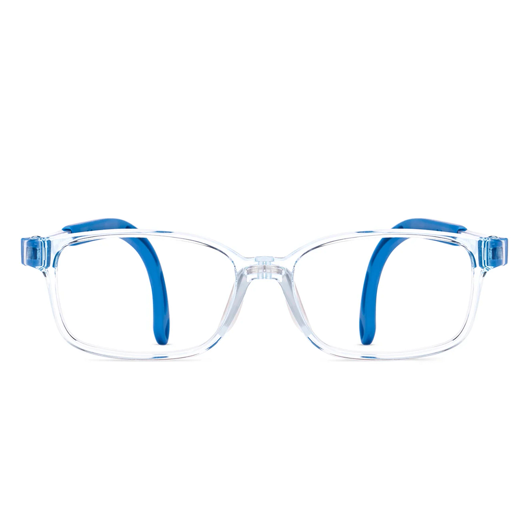 Hooper Blue Transparent Full Rim Rectangle right side