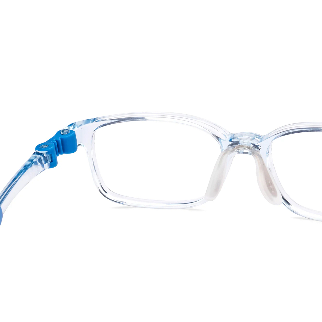 Hooper Blue Transparent Full Rim Rectangle right side
