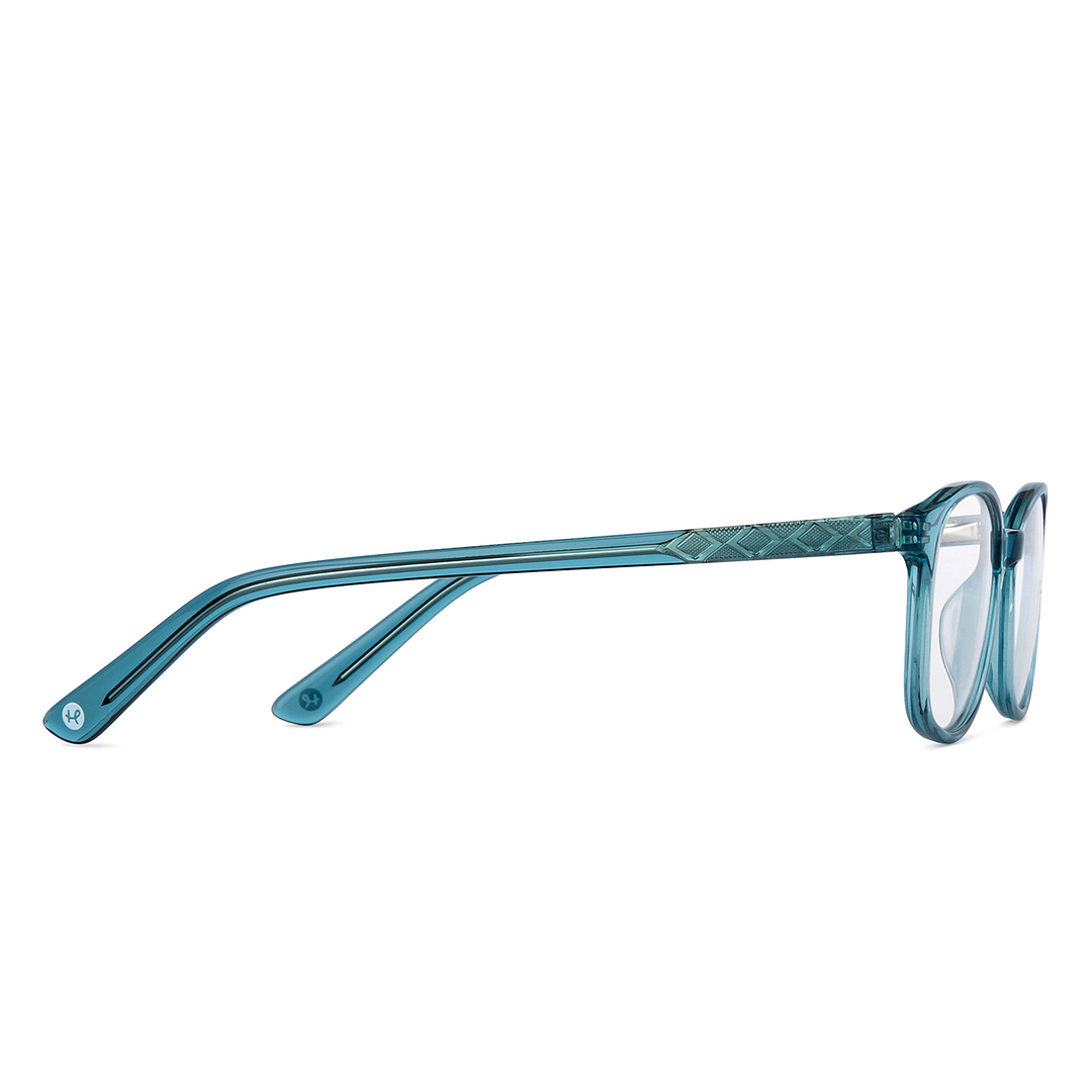 Hooper Online Sky Blue Full Rim Rectangle left side