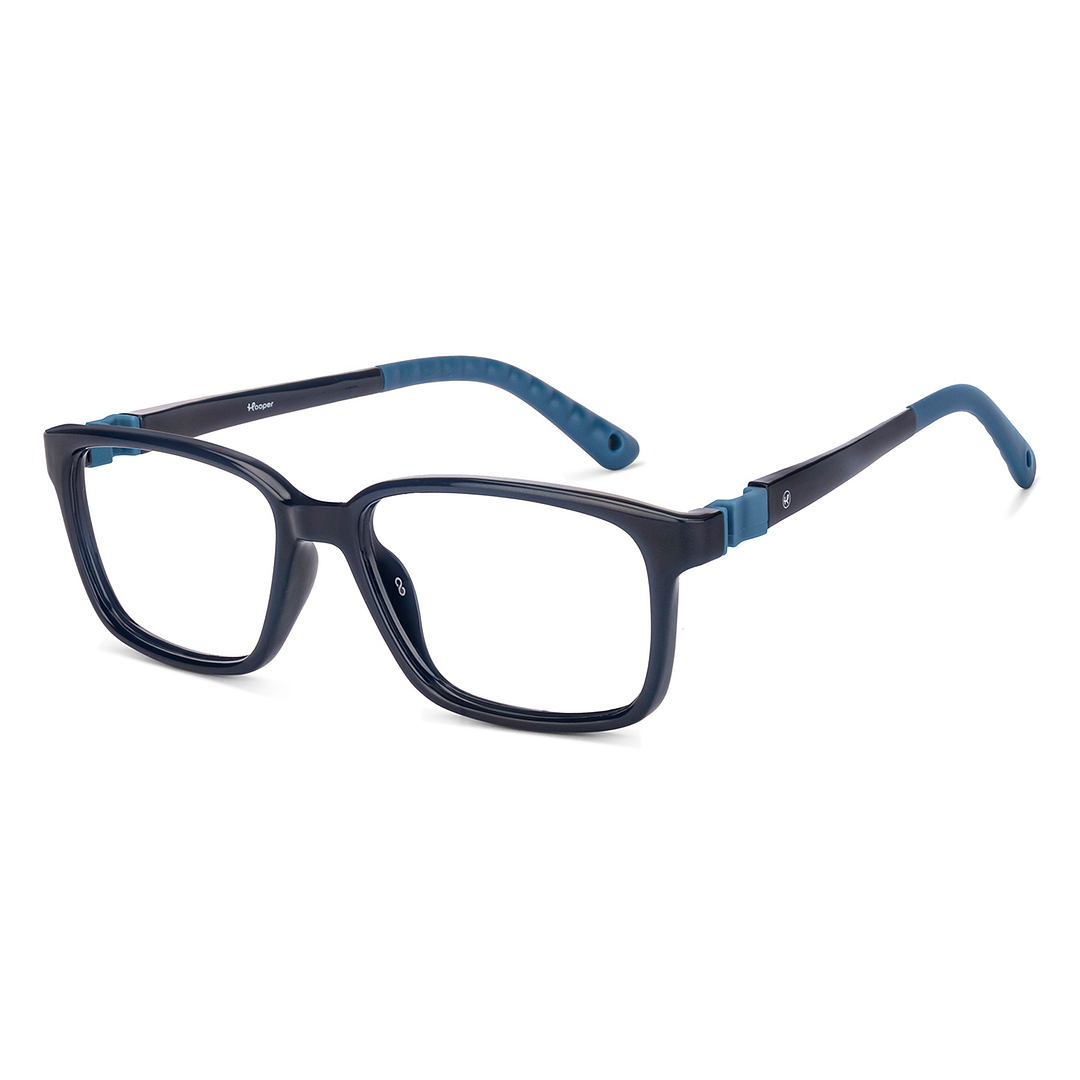 Hooper Online Sky Blue Full Rim Rectangle left side