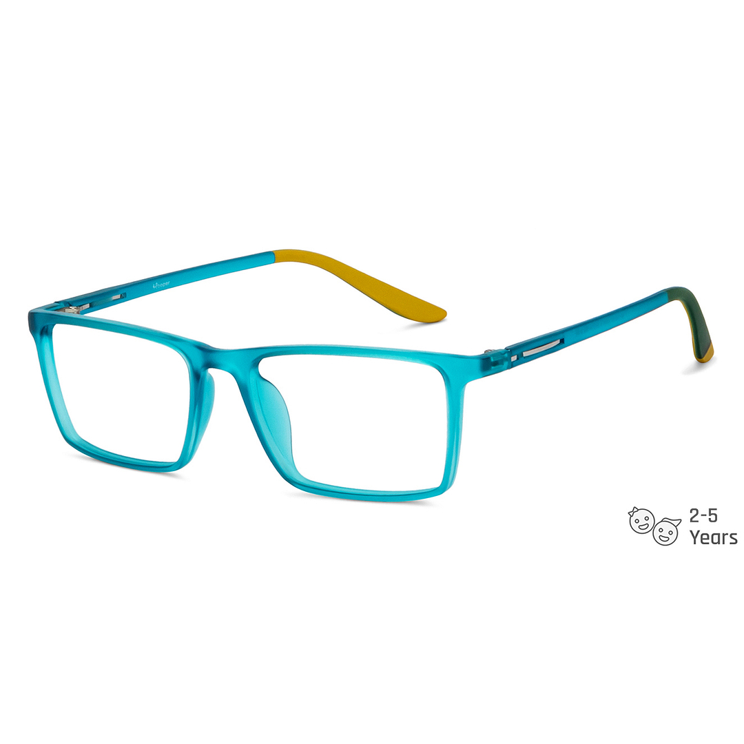 Hooper Online Sky Blue Full Rim Rectangle left side