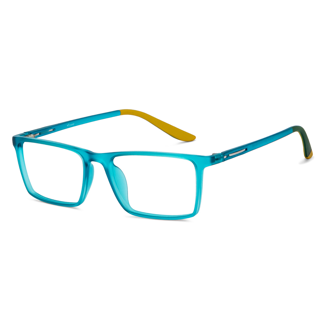 Hooper Online Sky Blue Full Rim Rectangle right side