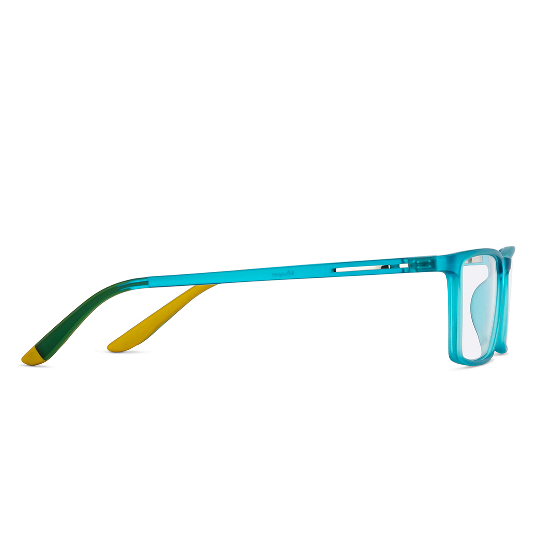 Hooper Online Sky Blue Full Rim Rectangle left side