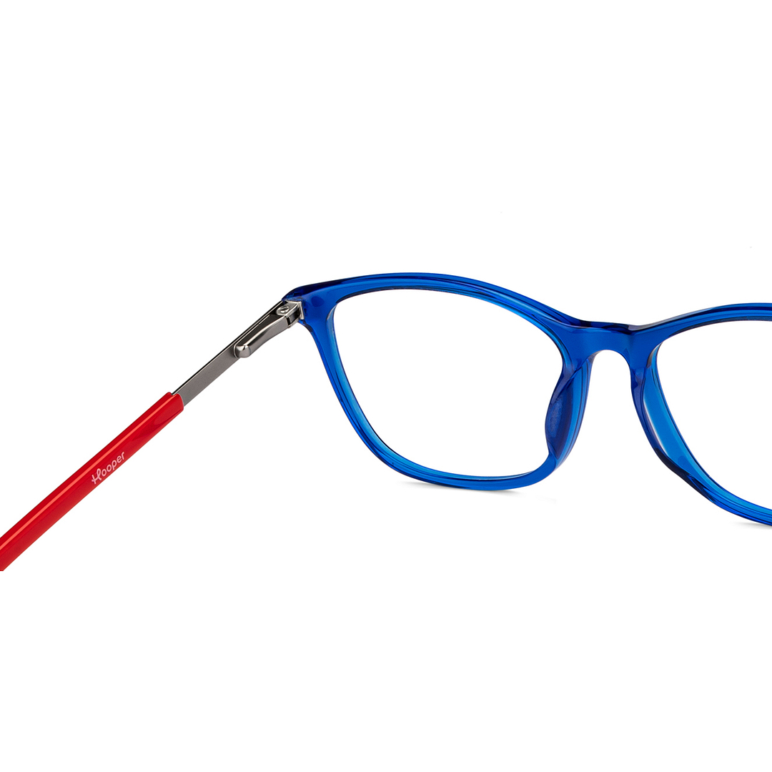 Hooper Online Sky Blue Full Rim Rectangle right side