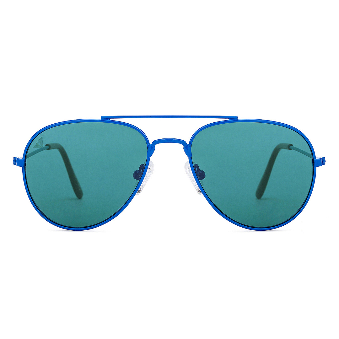 Hooper Sky Blue Full Rim Aviator left side