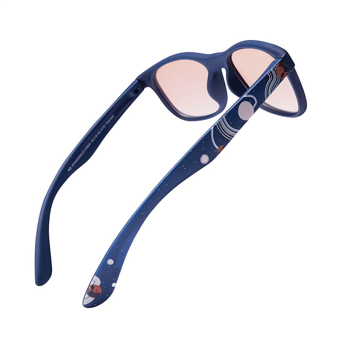 Hooper Sky Blue Full Rim Square left side