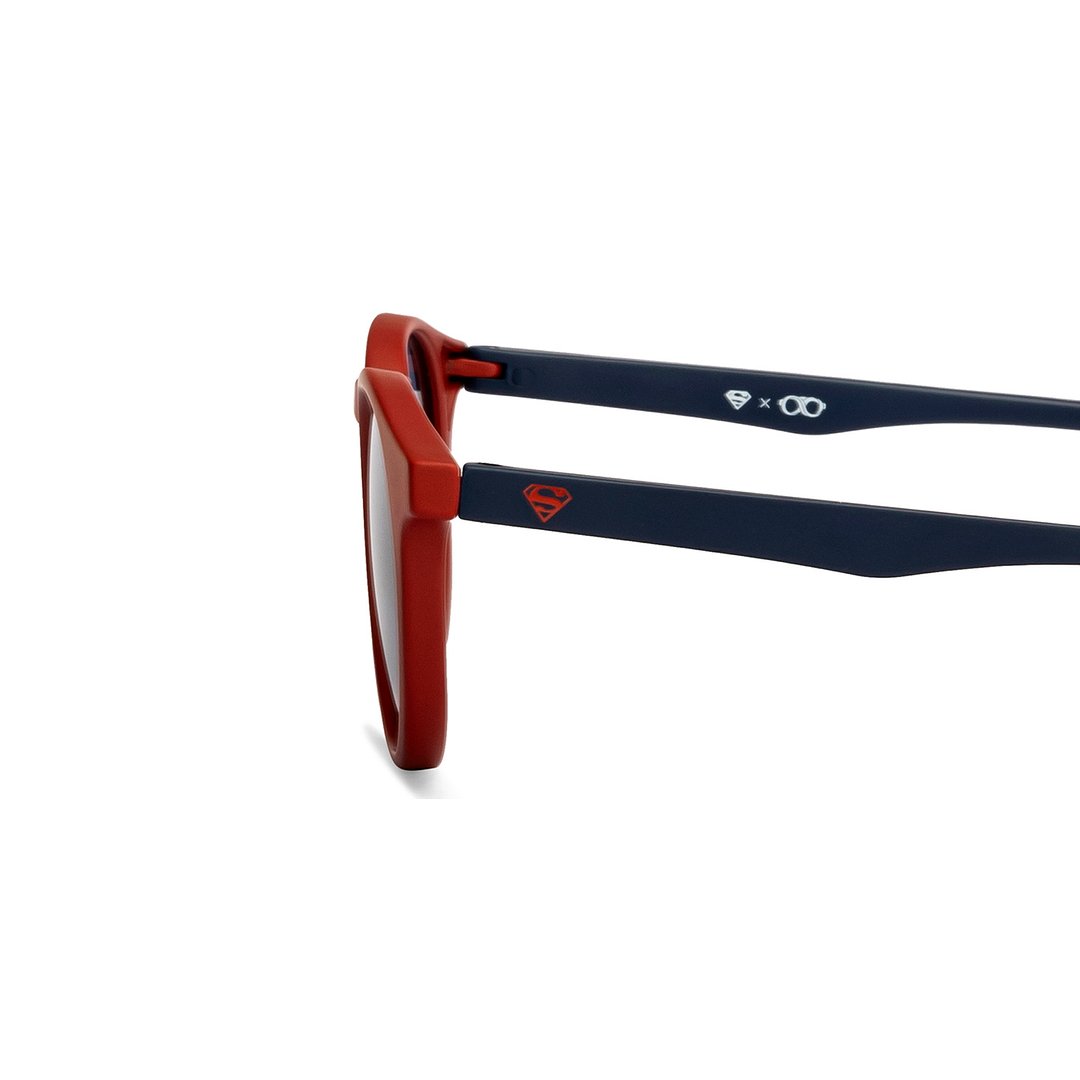 Hooper Red Full Rim Round left side