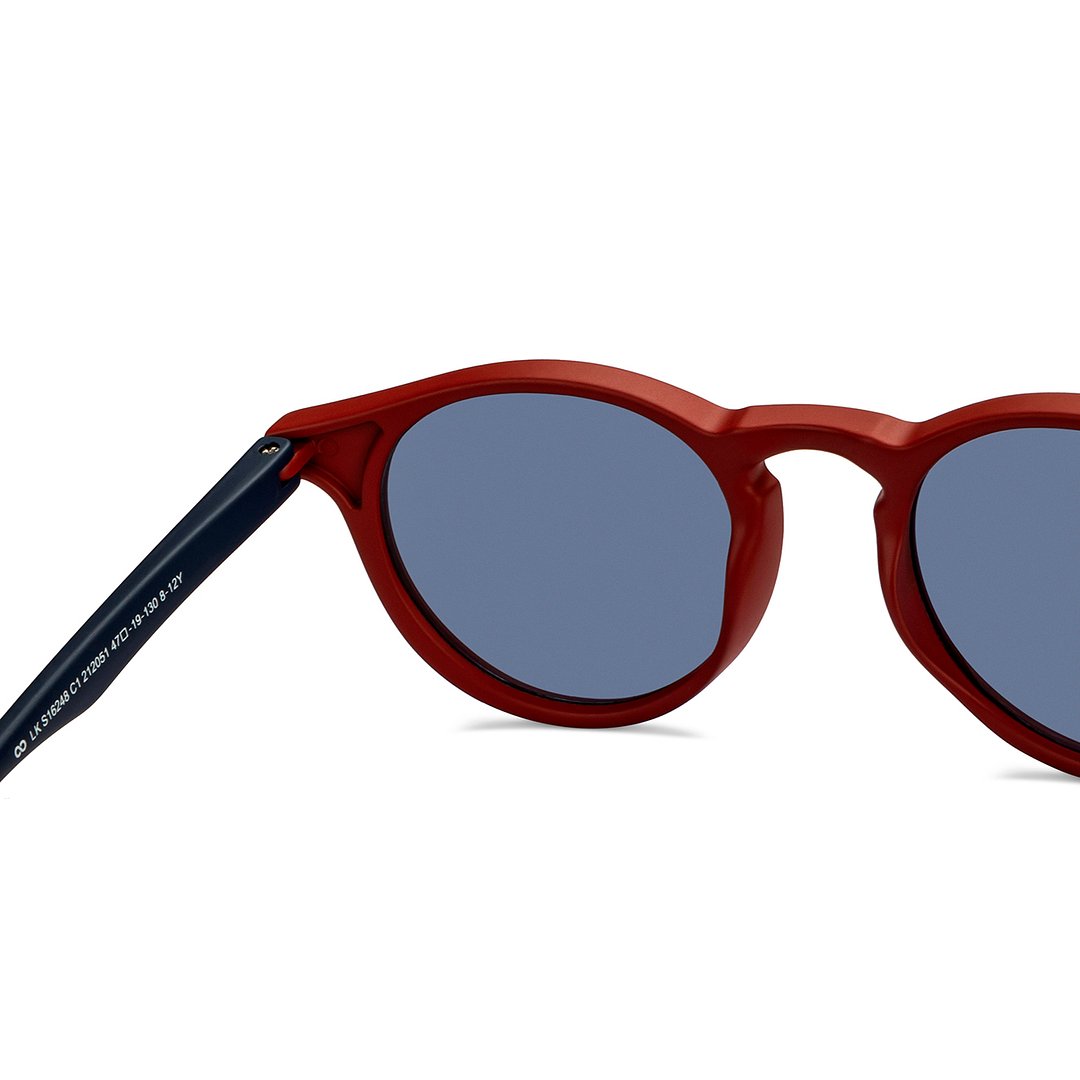 Hooper Red Full Rim Round right side