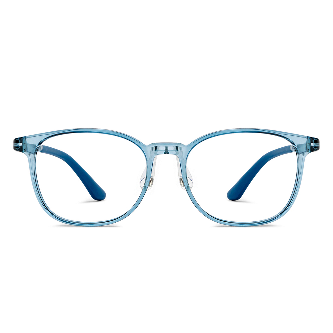 Hooper Blue Transparent Full Rim Round right side